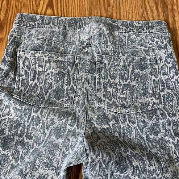 Spanx Womens Medium Snakeskin Pattern Jeggings - Picture 6 of 10